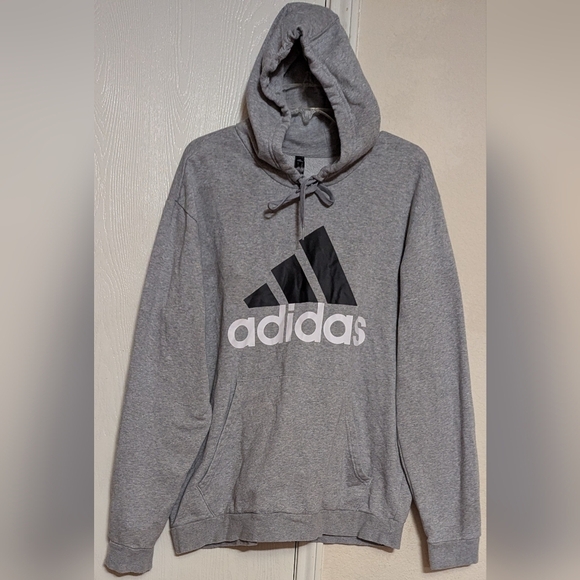 Adidas Badge of Sport Two-Tone Hoodie Men's Size XL Used Excellent MSRP $59.99 - Picture 4 of 6